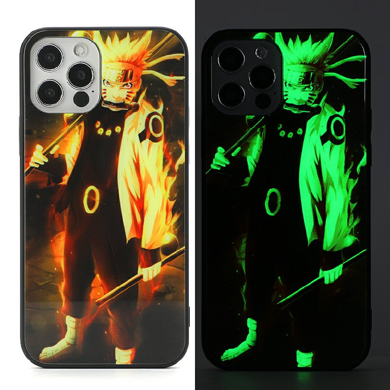Naruto Nine-Tails Mode Luminous Phone Case