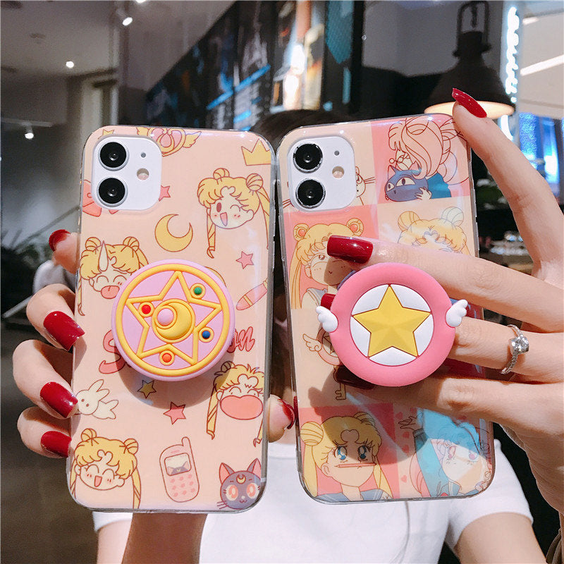 Sailor Moon Finger Grip Phone Case