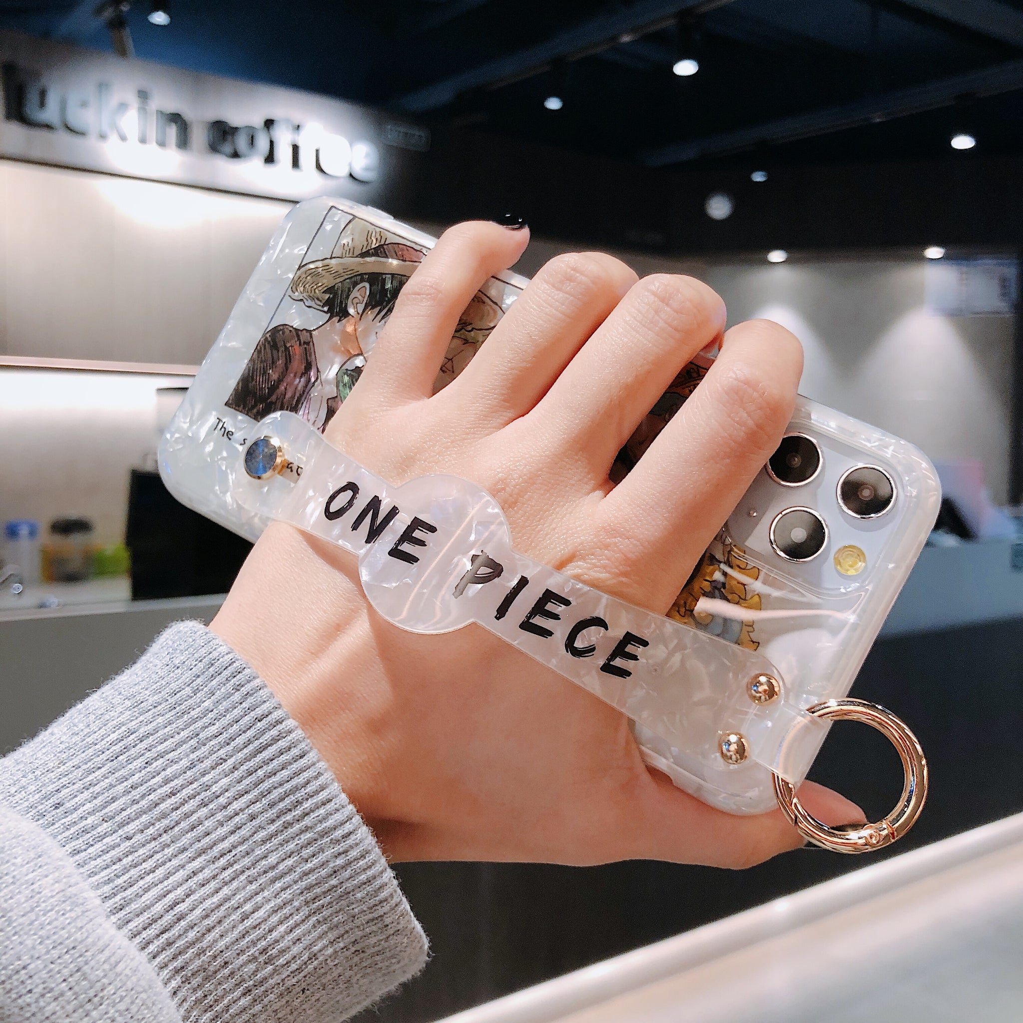 One Piece Wrist Strap Phone Case